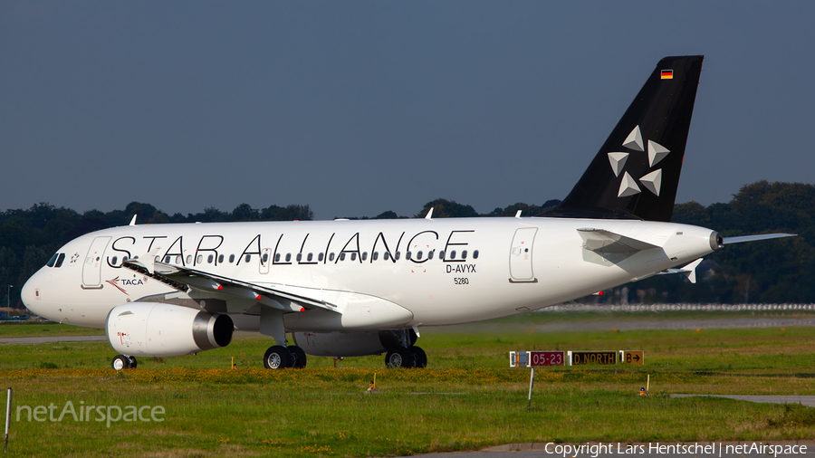 TACA International Airlines Airbus A319-132 (D-AVYX) | Photo 417875