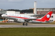 Sichuan Airlines Airbus A319-133 (D-AVYZ) at  Hamburg - Finkenwerder, Germany