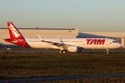 TAM Brazilian Airlines Airbus A321-211 (D-AVZA) at  Hamburg - Finkenwerder, Germany