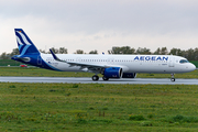 Aegean Airlines Airbus A321-271NX (D-AVZD) at  Hamburg - Finkenwerder, Germany