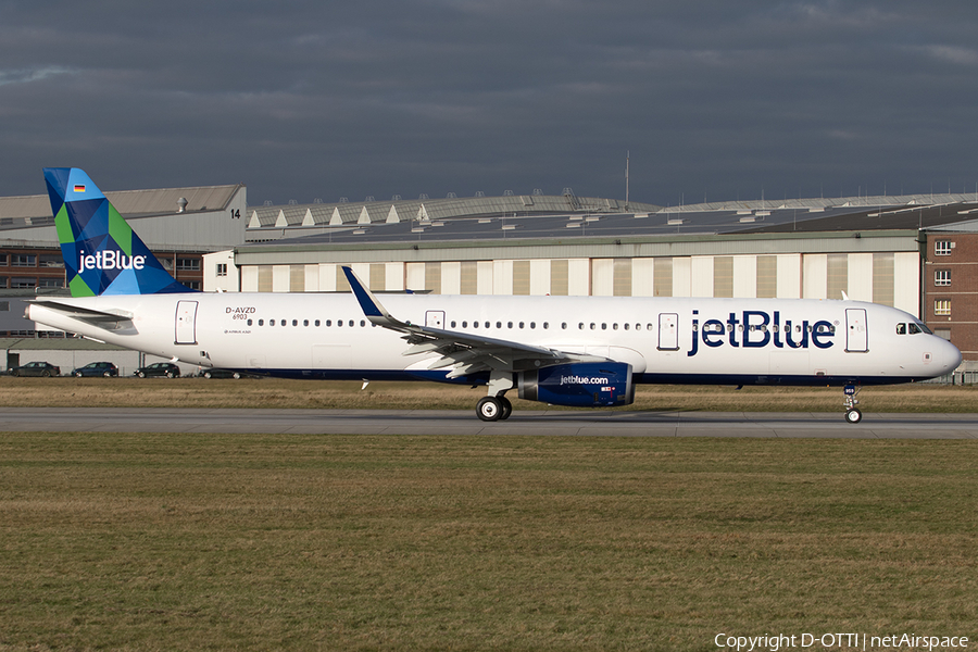 JetBlue Airways Airbus A321-231 (D-AVZD) | Photo 524281