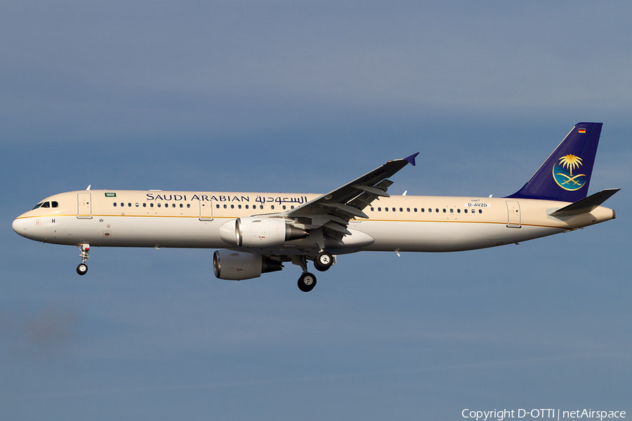 Saudi Arabian Airlines Airbus A321-211 (D-AVZD) | Photo 323063