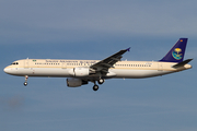 Saudi Arabian Airlines Airbus A321-211 (D-AVZD) at  Hamburg - Finkenwerder, Germany