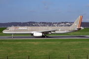 Asiana Airlines Airbus A321-131 (D-AVZE) at  Hamburg - Finkenwerder, Germany