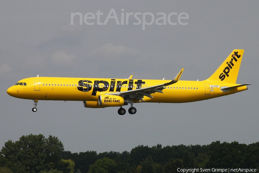 Spirit Airlines Airbus A321-231 (D-AVZF) | Photo 79292