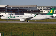 Spring Airlines Airbus A321-253NX (D-AVZH) at  Hamburg - Finkenwerder, Germany