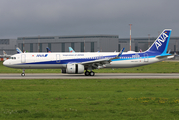 All Nippon Airways - ANA Airbus A321-272N (D-AVZK) at  Hamburg - Finkenwerder, Germany