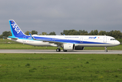 All Nippon Airways - ANA Airbus A321-272N (D-AVZK) at  Hamburg - Finkenwerder, Germany