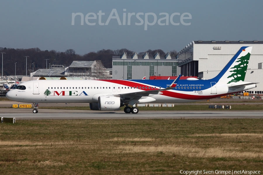 MEA - Middle East Airlines Airbus A321-271NX (D-AVZK) | Photo 439745