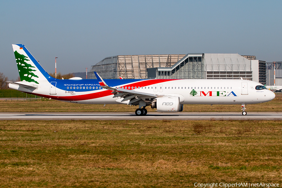 MEA - Middle East Airlines Airbus A321-271NX (D-AVZK) | Photo 441929