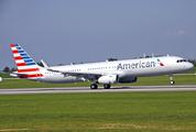 American Airlines Airbus A321-231 (D-AVZM) at  Hamburg - Finkenwerder, Germany