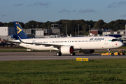Air Astana Airbus A321-271NX (D-AVZQ) at  Hamburg - Finkenwerder, Germany