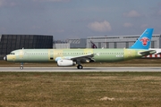 China Southern Airlines Airbus A321-231 (D-AVZQ) at  Hamburg - Finkenwerder, Germany