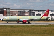 Juneyao Airlines Airbus A321-211 (D-AVZQ) at  Hamburg - Finkenwerder, Germany