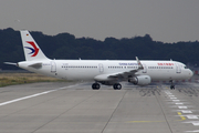 China Eastern Airlines Airbus A321-211 (D-AVZT) at  Hamburg - Finkenwerder, Germany