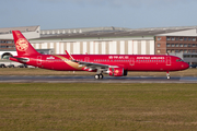 Juneyao Airlines Airbus A321-231 (D-AVZU) at  Hamburg - Finkenwerder, Germany