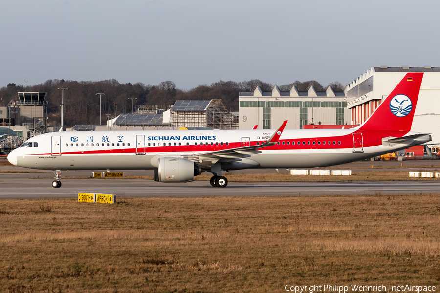 Sichuan Airlines Airbus A321-271NX (D-AVZW) | Photo 431314