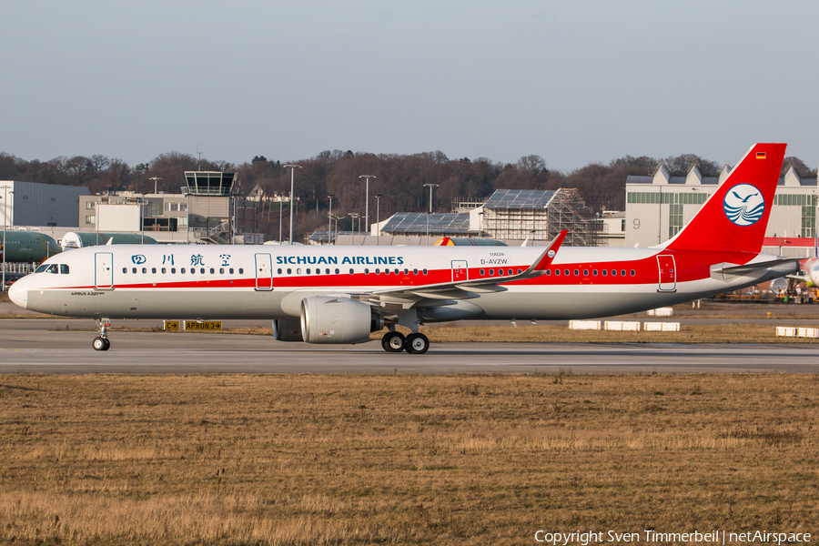 Sichuan Airlines Airbus A321-271NX (D-AVZW) | Photo 431326
