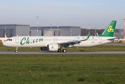 Spring Airlines Airbus A321-253NX (D-AVZY) at  Hamburg - Finkenwerder, Germany