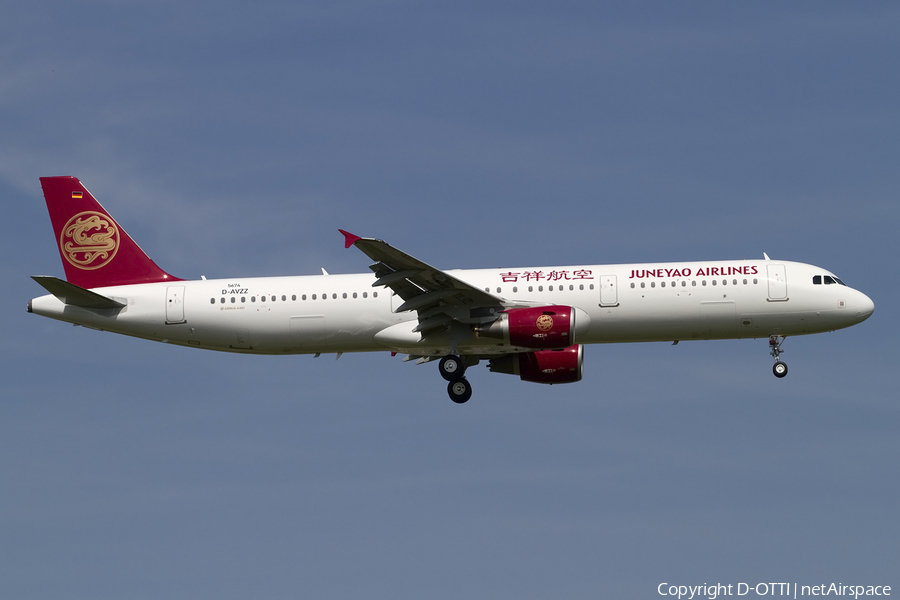 Juneyao Airlines Airbus A321-211 (D-AVZZ) | Photo 410127