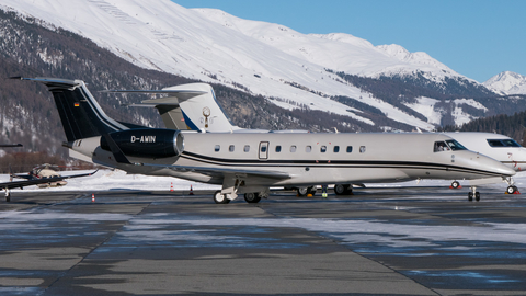 VistaJet Embraer EMB-135BJ Legacy 650E (D-AWIN) at  Samedan - St. Moritz, Switzerland