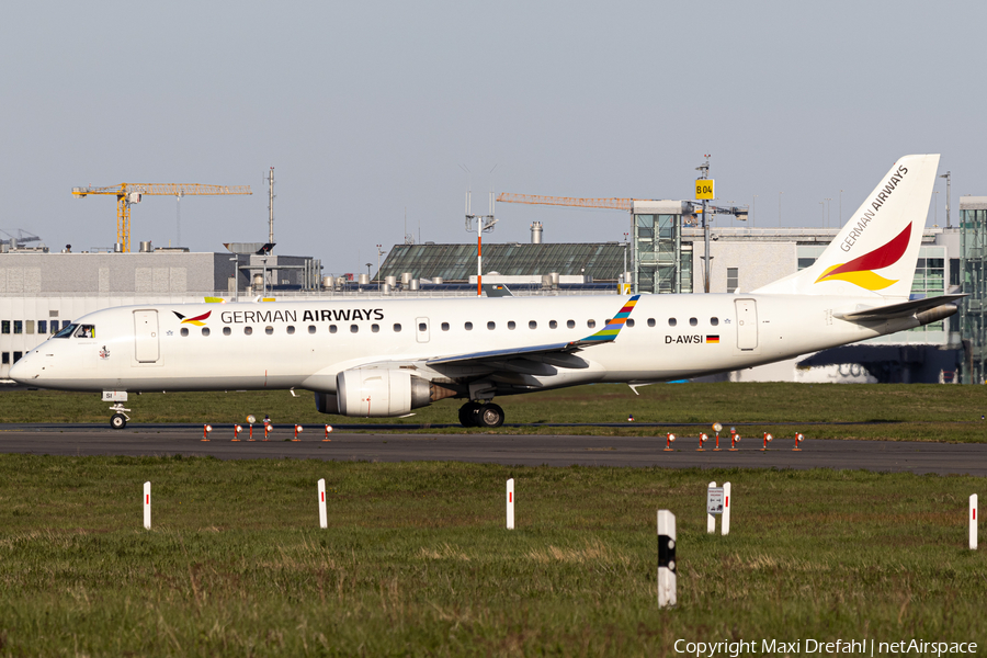 German Airways Embraer ERJ-190LR (ERJ-190-100LR) (D-AWSI) | Photo 503365