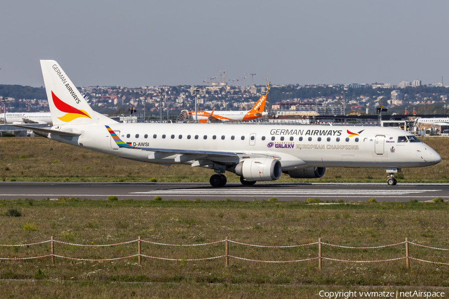 German Airways Embraer ERJ-190LR (ERJ-190-100LR) (D-AWSI) | Photo 527854