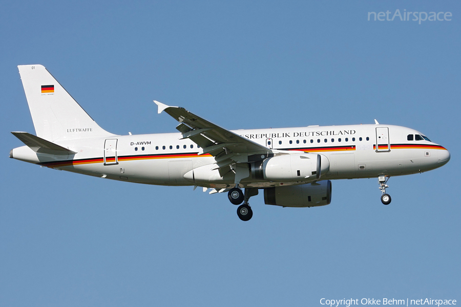 German Air Force Airbus A319-133X CJ (D-AWVM) | Photo 58320