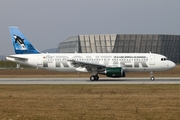 Frontier Airlines Airbus A320-214 (D-AXAB) at  Hamburg - Finkenwerder, Germany