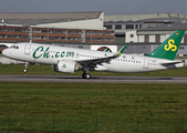 Spring Airlines Airbus A320-251N (D-AXAF) at  Hamburg - Finkenwerder, Germany