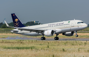 Saudi Arabian Airlines Airbus A320-214 (D-AXAH) at  Hamburg - Finkenwerder, Germany