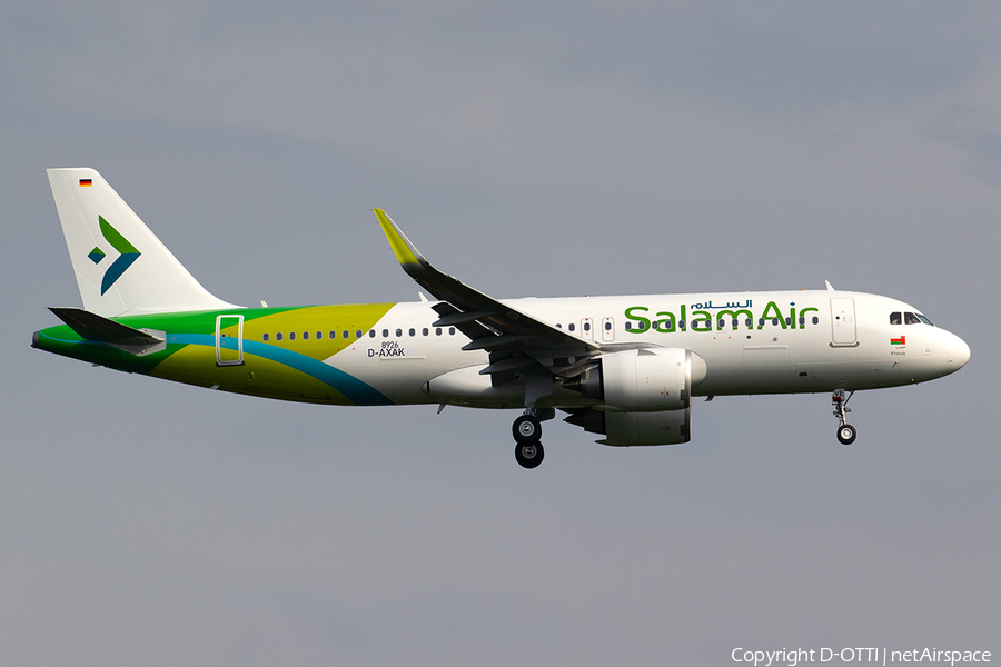Salam Air Airbus A320-251N (D-AXAK) | Photo 322648