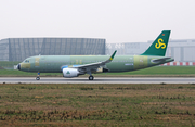 Spring Airlines Airbus A320-214 (D-AXAM) at  Hamburg - Finkenwerder, Germany