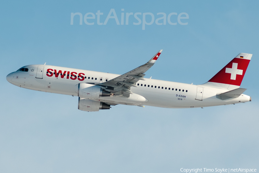 Swiss International Airlines Airbus A320-214 (D-AXAM) | Photo 21930