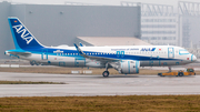 All Nippon Airways - ANA Airbus A320-271N (D-AXAU) at  Hamburg - Finkenwerder, Germany