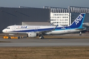 All Nippon Airways - ANA Airbus A320-271N (D-AXAU) at  Hamburg - Finkenwerder, Germany