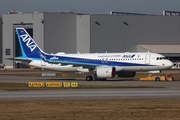 All Nippon Airways - ANA Airbus A320-271N (D-AXAU) at  Hamburg - Finkenwerder, Germany