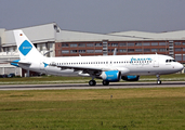 Jazeera Airways Airbus A320-214 (D-AXAW) at  Hamburg - Finkenwerder, Germany
