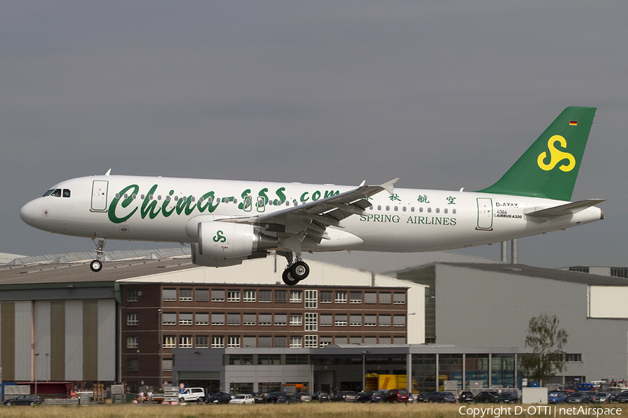 Spring Airlines Airbus A320-214 (D-AXAX) | Photo 295950