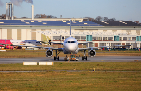 Cambodia Angkor Air Airbus A320-232 (D-AXAY) at  Hamburg - Finkenwerder, Germany