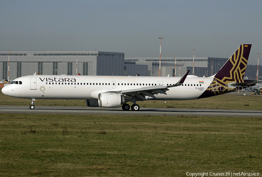 Vistara Airbus A321-251NX (D-AXXS) | Photo 584108