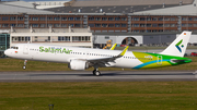 Salam Air Airbus A321-253NX (D-AYAC) at  Hamburg - Finkenwerder, Germany