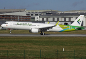 Salam Air Airbus A321-253NX (D-AYAC) at  Hamburg - Finkenwerder, Germany