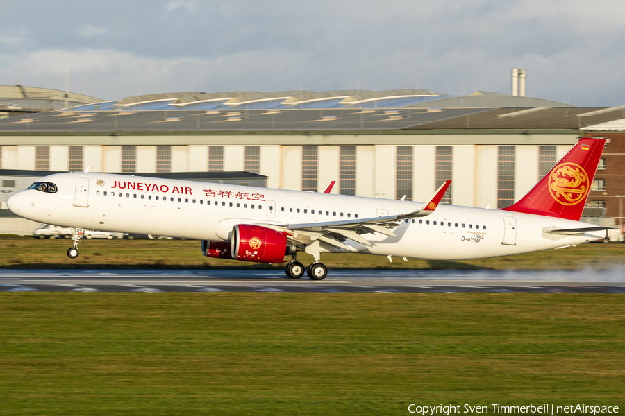 Juneyao Airlines Airbus A321-271NX (D-AYAD) | Photo 541616