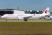 China Eastern Airlines Airbus A321-211 (D-AYAE) at  Hamburg - Finkenwerder, Germany
