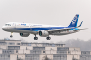 All Nippon Airways - ANA Airbus A321-272N (D-AYAH) at  Hamburg - Finkenwerder, Germany