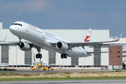 China Eastern Airlines Airbus A321-211 (D-AYAH) at  Hamburg - Finkenwerder, Germany