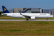 Air Astana Airbus A321-271N (D-AYAJ) at  Hamburg - Finkenwerder, Germany