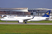 Air Astana Airbus A321-271N (D-AYAK) at  Hamburg - Finkenwerder, Germany