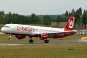 Air Berlin Airbus A321-211 (D-AYAK) at  Rostock-Laage, Germany